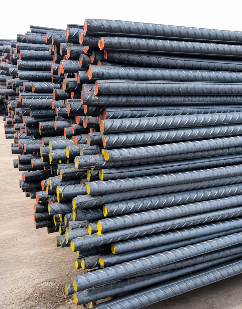 Stacked TMT rods at Raloyd